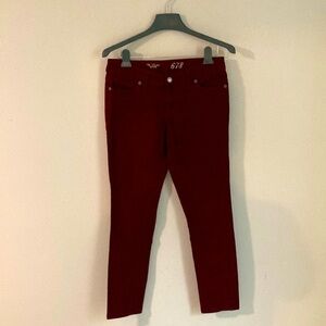 Beautiful Limited 678 Size 6 Maroon Skinny Jeans